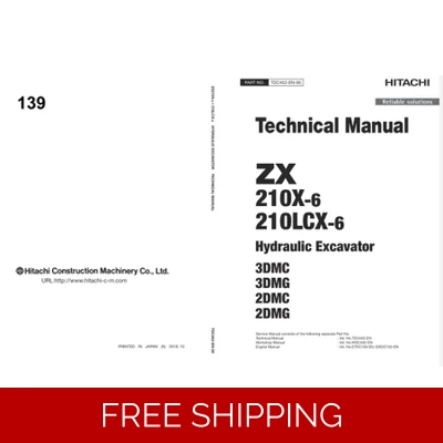 HITACHI ZX210X-6, ZX210LCX-3 TECHNICAL MANUAL HITACHI ZX210X-6, ZX210LCX-3 TECHNICAL MANUAL